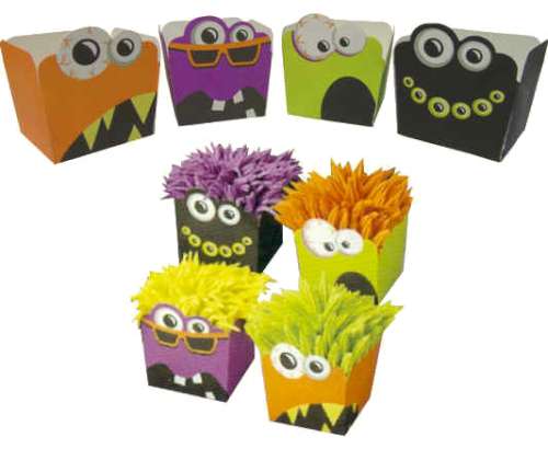 Monster Themed Disposable Baking Cups - Click Image to Close